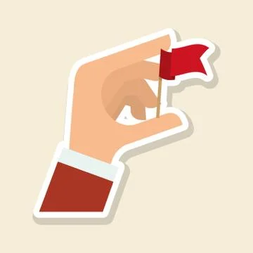 Solution design over white background, vector illustration Stock Illustration