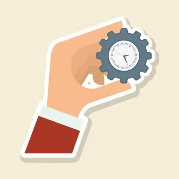 Solution design over white background, vector illustration Stock Illustration