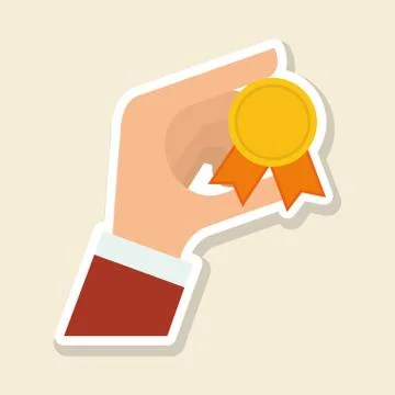 Solution design over white background, vector illustration Stock Illustration