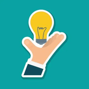 Solution design over white background, vector illustration Stock Illustration