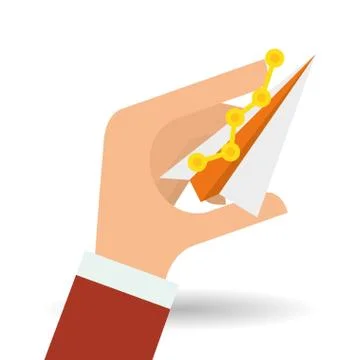 Solution design over white background, vector illustration Stock Illustration