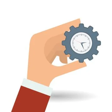 Solution design over white background, vector illustration Illustrazione stock