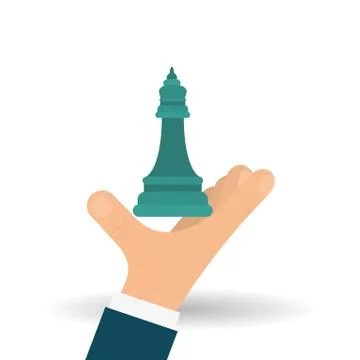 Solution design over white background, vector illustration Stock Illustration