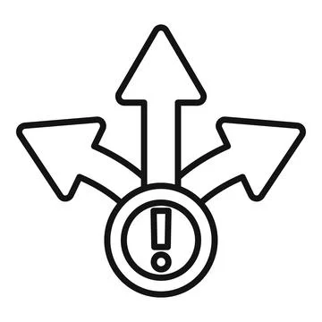 Solution direction icon outline vector. Creative business Stock Illustration