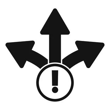 Solution direction icon simple vector. Creative business Stock Illustration