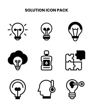 Solution DuoTone Bundle Icons Pack Иллюстрация