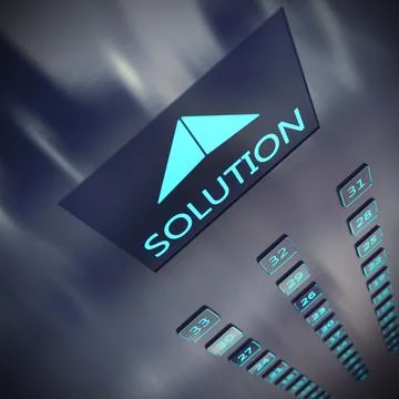 Solution elevator Stock Photos