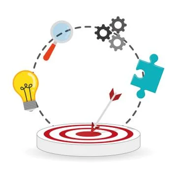 Solution icon design , vector illustration Illustrazione stock