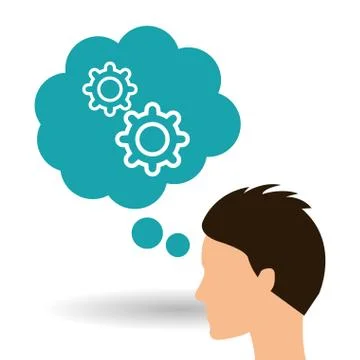 Solution icon design , vector illustration Illustrazione stock