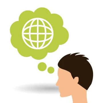 Solution icon design , vector illustration Stock Illustration