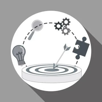 Solution icon design , vector illustration Stock Illustration