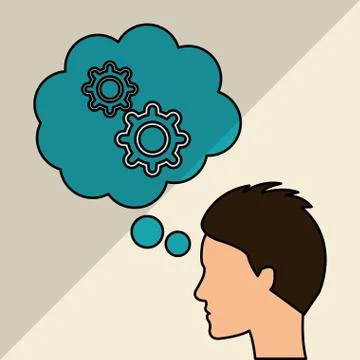 Solution icon design , vector illustration Stock Illustration