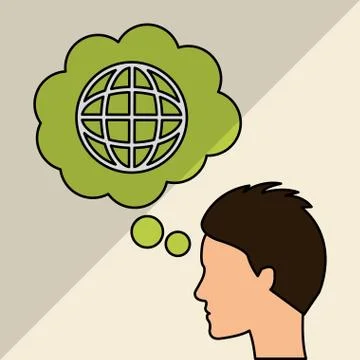 Solution icon design , vector illustration Stock Illustration