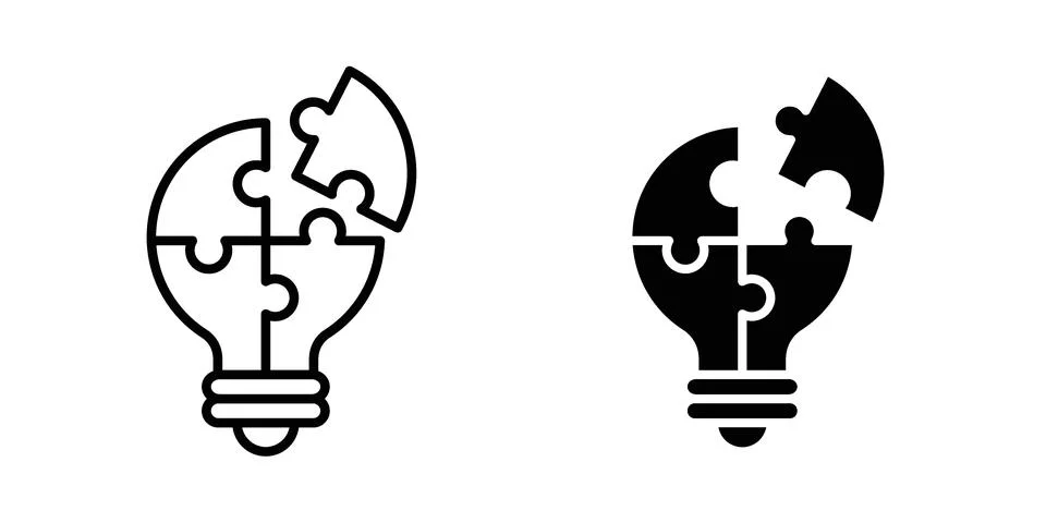 Solution icon Illustration Eps10 for web or app 스톡 일러스트
