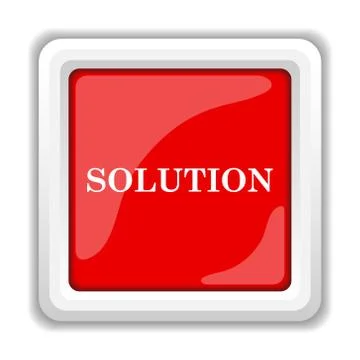 Solution icon. internet button on white background.. イラスト素材