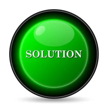  solution icon. internet button on white background.. Stock Illustration