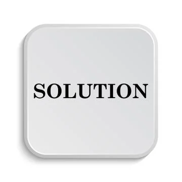 Solution icon. Internet button on white  background.. イラスト素材