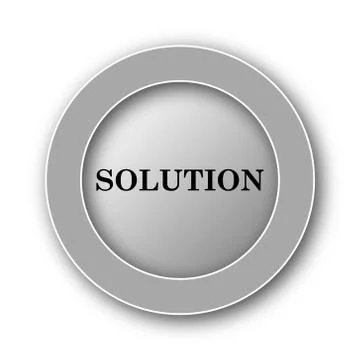Solution icon. Internet button on white background.. イラスト素材