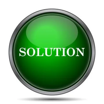 Solution icon. Internet button on white background.. イラスト素材
