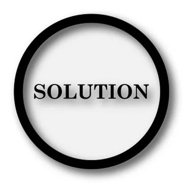 Solution icon. Internet button on white background.. イラスト素材