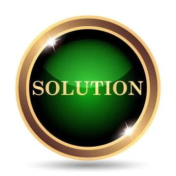 Solution icon. Internet button on white background.. イラスト素材