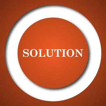 Solution icon. Internet button on white background. . イラスト素材