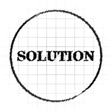 Solution icon. Internet button on white background.. Illustrazione stock
