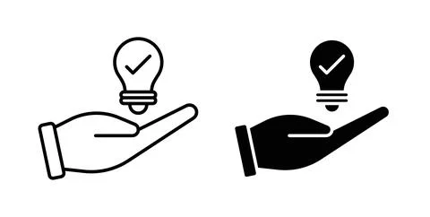 Solution icon symbol. Flat Vector illustration Stock Illustration