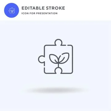 Solution icon vector, filled flat sign, solid pictogram isolated on white, logo Illustrazione stock