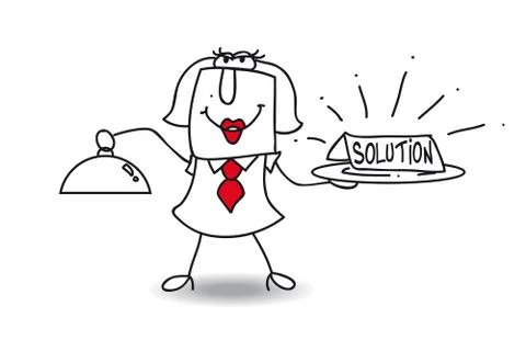 The solution Stock Illustration