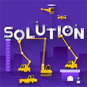 Solution Stock Illustration