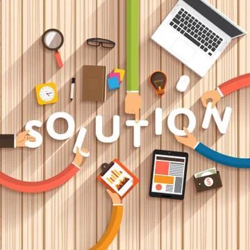 Solution Stock Illustration
