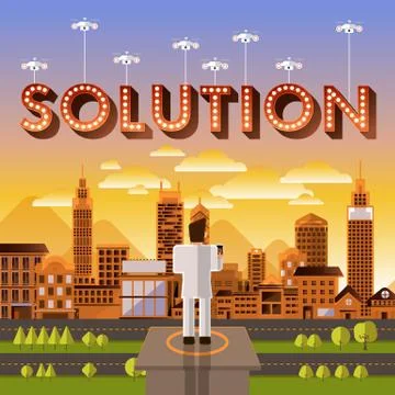 Solution Stock Illustration