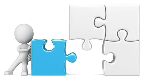 The Solution. Illustrazione stock