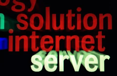 Solution internet server Stock Illustration
