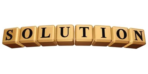 Solution isolated Stock Illustration