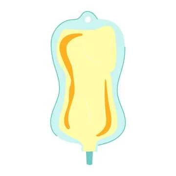 Solution iv fluid bag cartoon vector illustration Stockillustratie