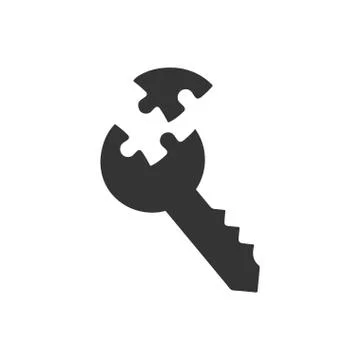 Solution Key Icon Stock Illustration