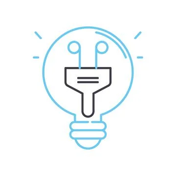 Solution line icon, outline symbol, vector illustration, concept sign イラスト素材