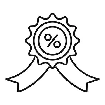 Solution loyalty emblem icon outline vector. Feedback review Stock Illustration