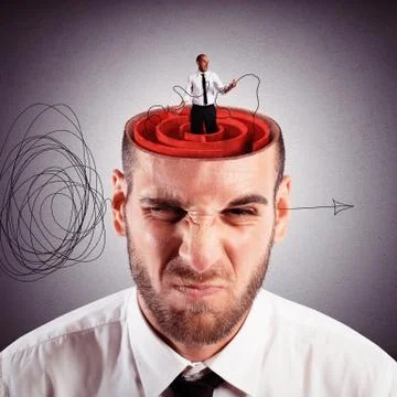 Solution of mind labyrinth 库存照片