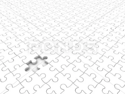 Solution - missing piece Stock Illustration
