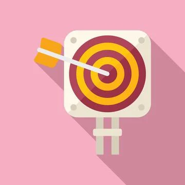 Solution new target icon flat vector. Creative problem 스톡 일러스트