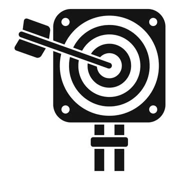 Solution new target icon simple vector. Creative problem Stock Illustration