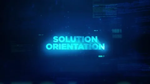 Solution Orientation concept technology futuristic data background v02 Stock Footage 343357539