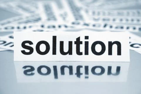 Solution 스톡 사진