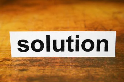 Solution Stock Photos