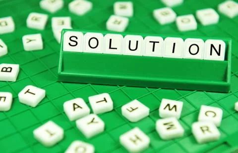 Solution Foto stock