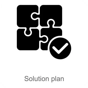 Solution Plan Stock Illustration