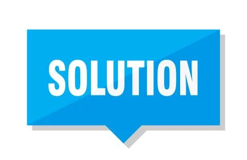 Solution price tag Stock Illustration